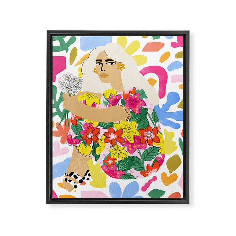 He loves me, he loves me not Framed Canvas Print Gallery Image 6