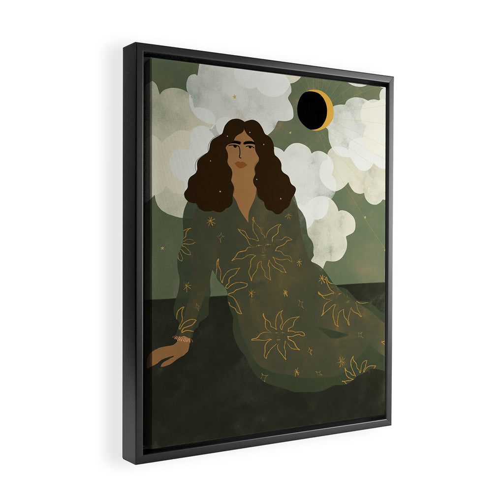 Head in the clouds Framed Canvas Print Gallery Image 2