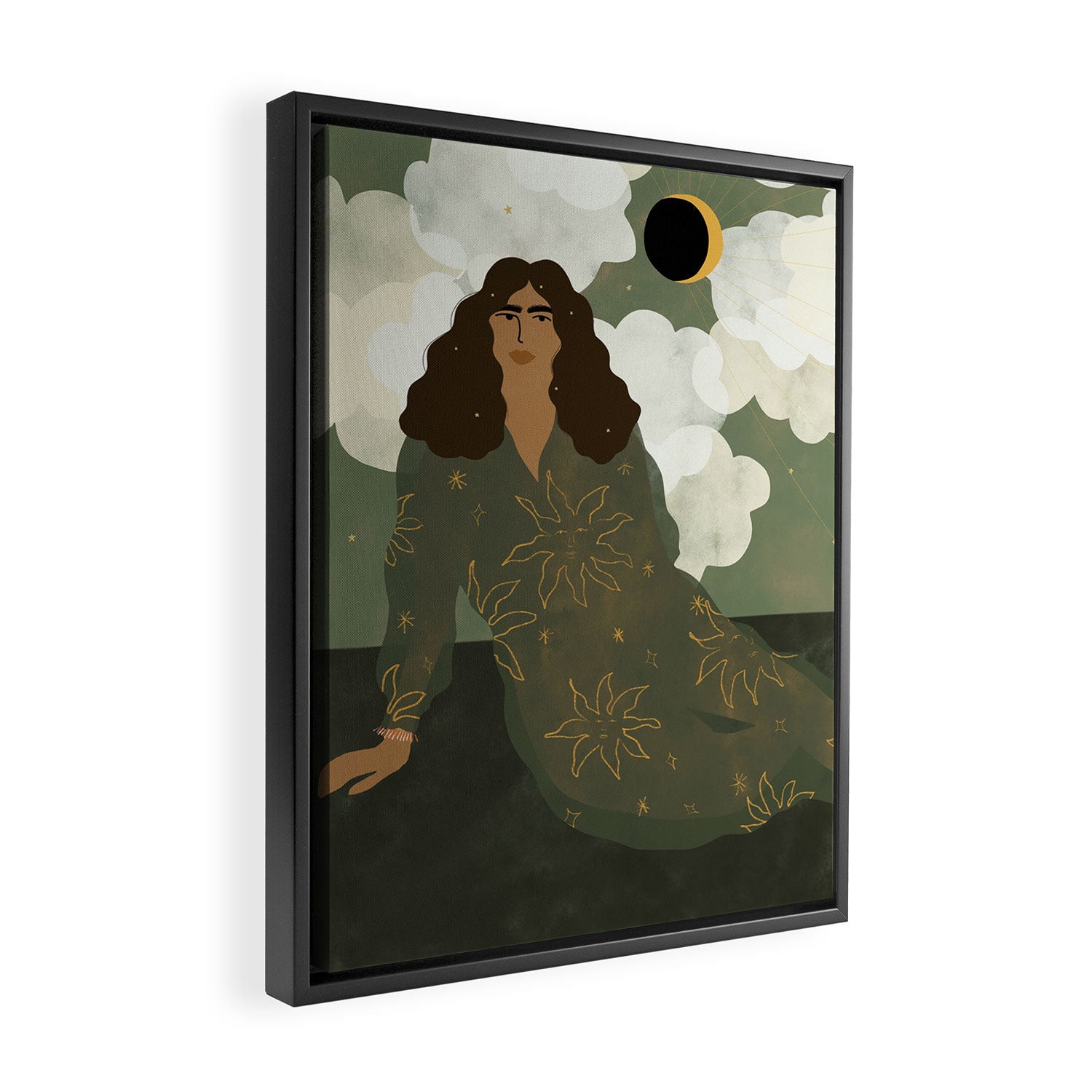 Head in the clouds Framed Canvas Print Gallery Image 2