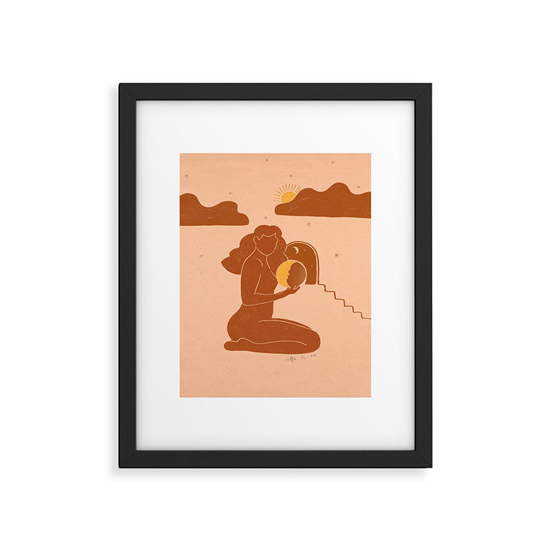 Holding The sun Framed Art Print Gallery Image 5