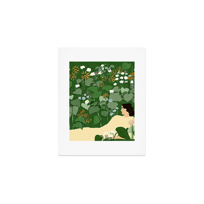in the garden Art Print Gallery Image 1