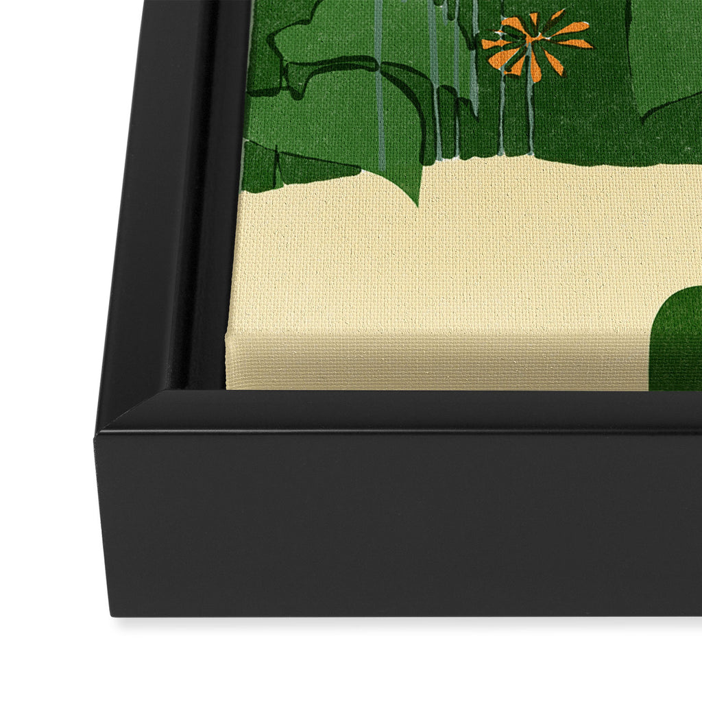 in the garden Framed Canvas Print Gallery Image 3