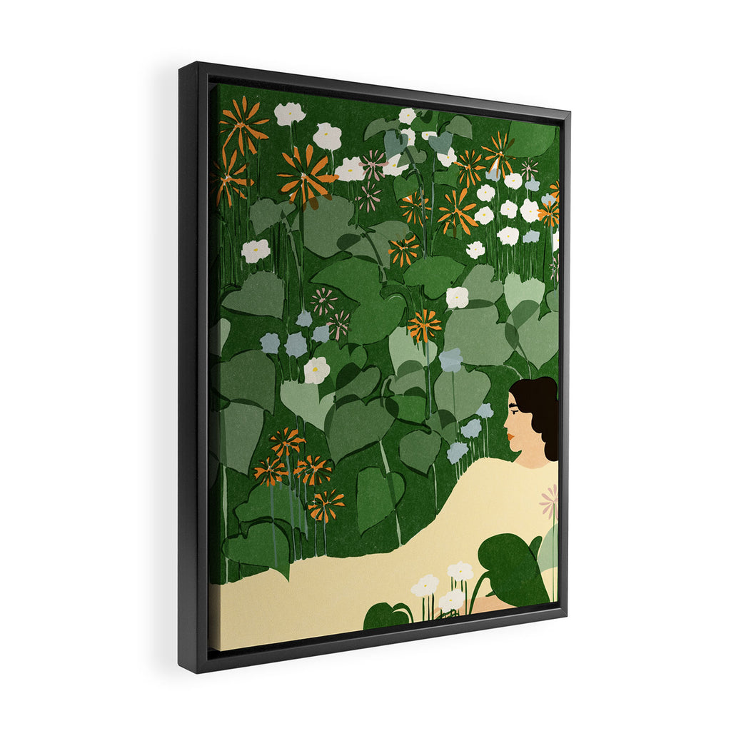 in the garden Framed Canvas Print Gallery Image 2