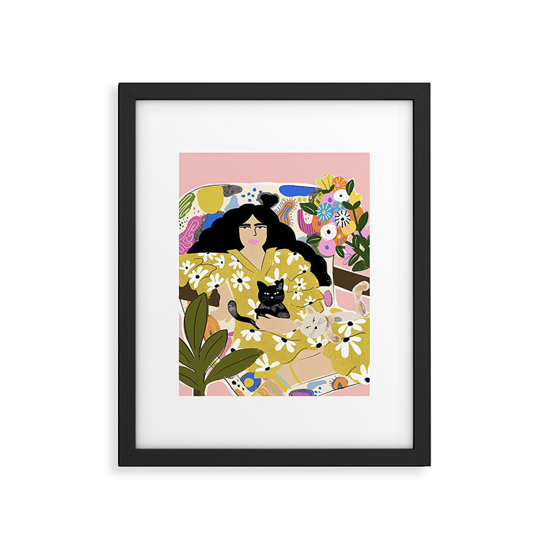 Life with cats Framed Art Print Gallery Image 5