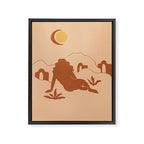 Looking At The Mountains Framed Canvas Print Gallery Image 6
