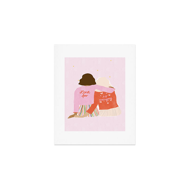Love Is For Everyone Art Print Gallery Image 1