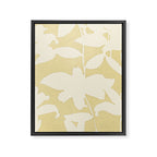 Minimalistic Beige Cut-Out Flowers Framed Canvas Print Gallery Image 6