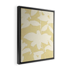 Minimalistic Beige Cut-Out Flowers Framed Canvas Print Gallery Image 2