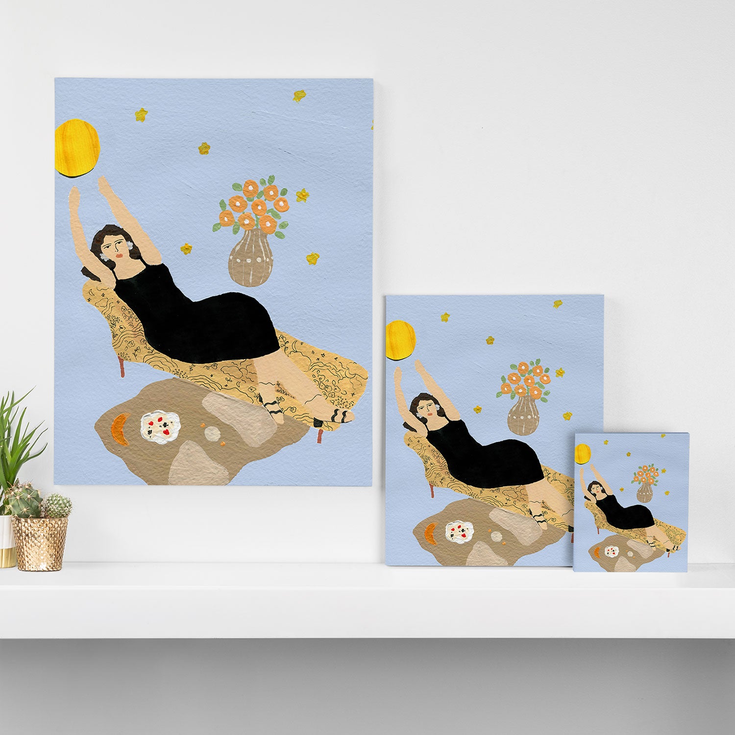 Moon Phases Canvas Print Gallery Image 3