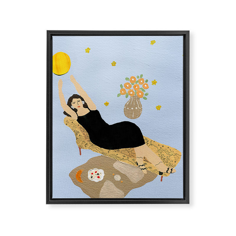 Moon Phases Framed Canvas Print Gallery Image 3