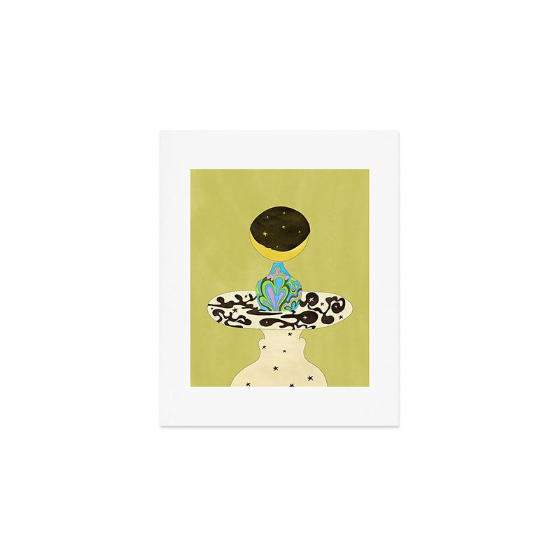 Moon Vase Art Print Gallery Image 1