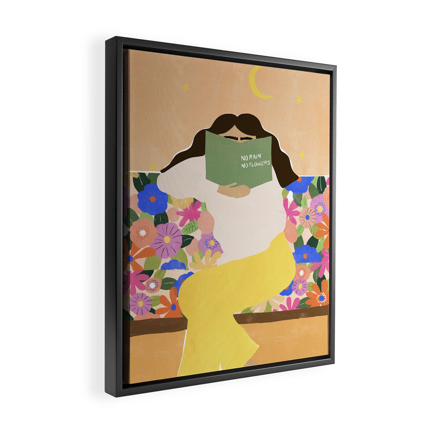 No Rain No Flowers Framed Canvas Print Gallery Image 2