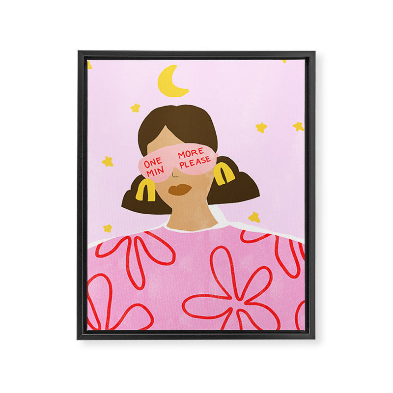 One More Minute Please Framed Canvas Print Gallery Image 6
