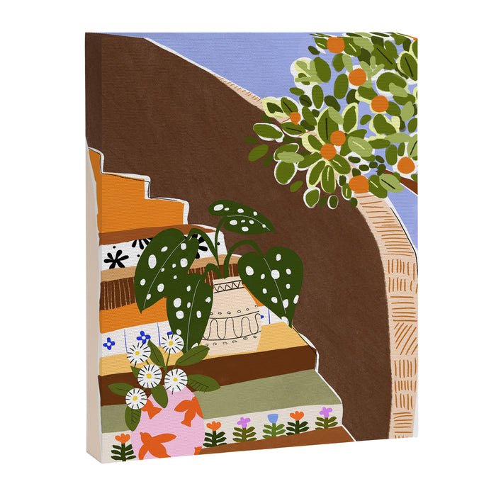 Orange Tree Blue Sky Canvas Print Gallery Image 1