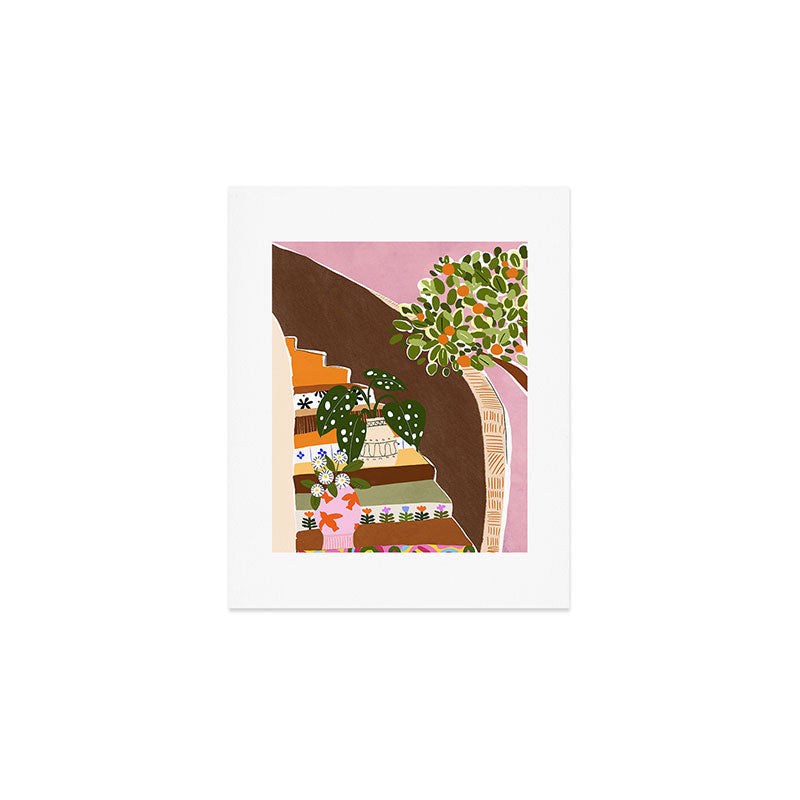 Orange Tree Art Print Gallery Image 1