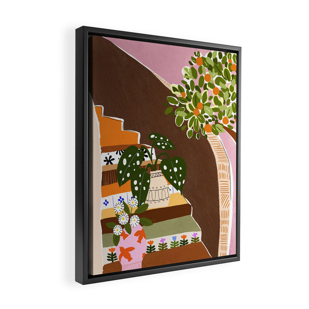Orange Tree Framed Canvas Print Gallery Image 2