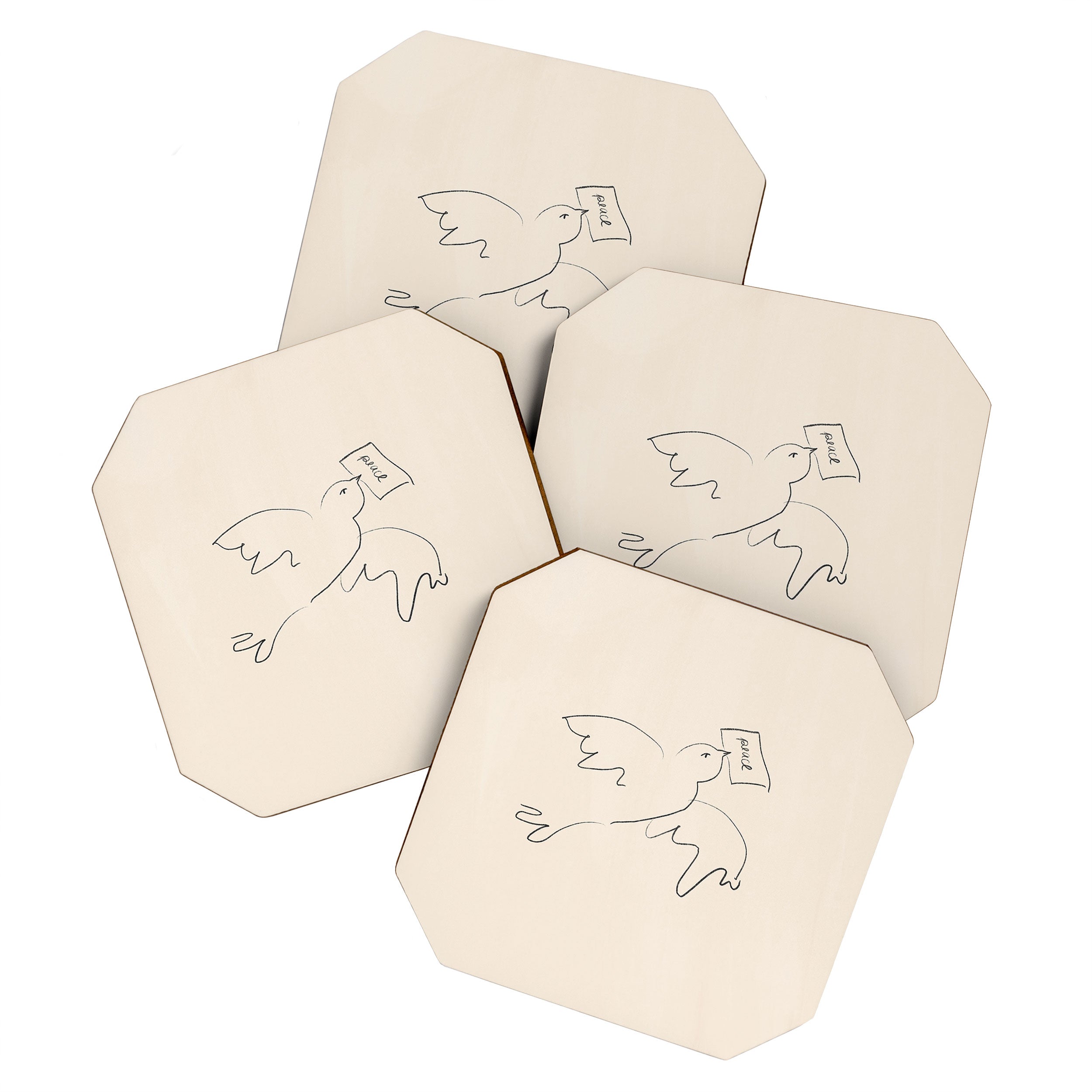peace bird Coaster Gallery Image 1