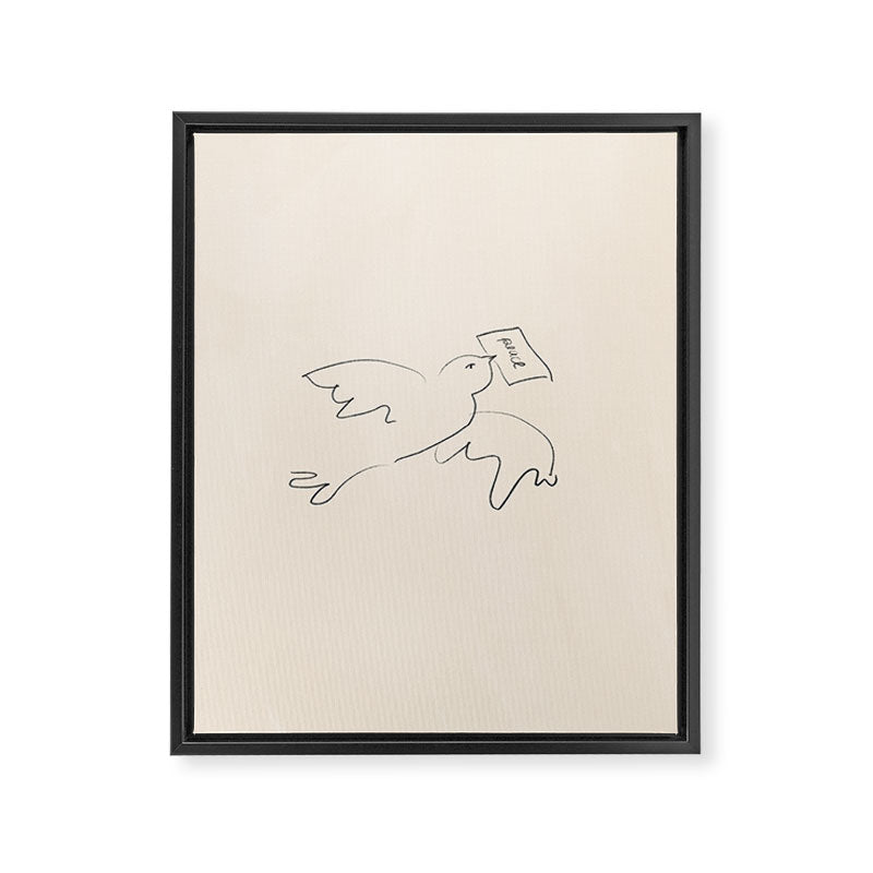 peace bird Framed Canvas Print Gallery Image 6