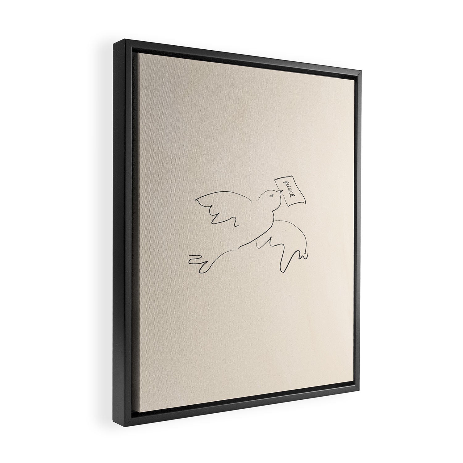 peace bird Framed Canvas Print Gallery Image 2