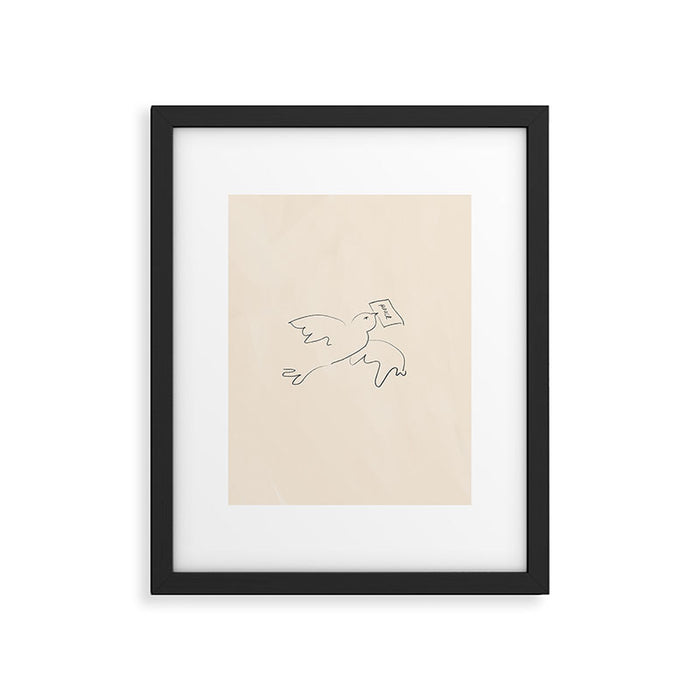 peace bird Framed Art Print Gallery Image 1
