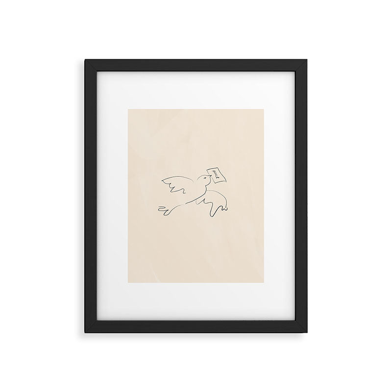 peace bird Framed Art Print Gallery Image 4