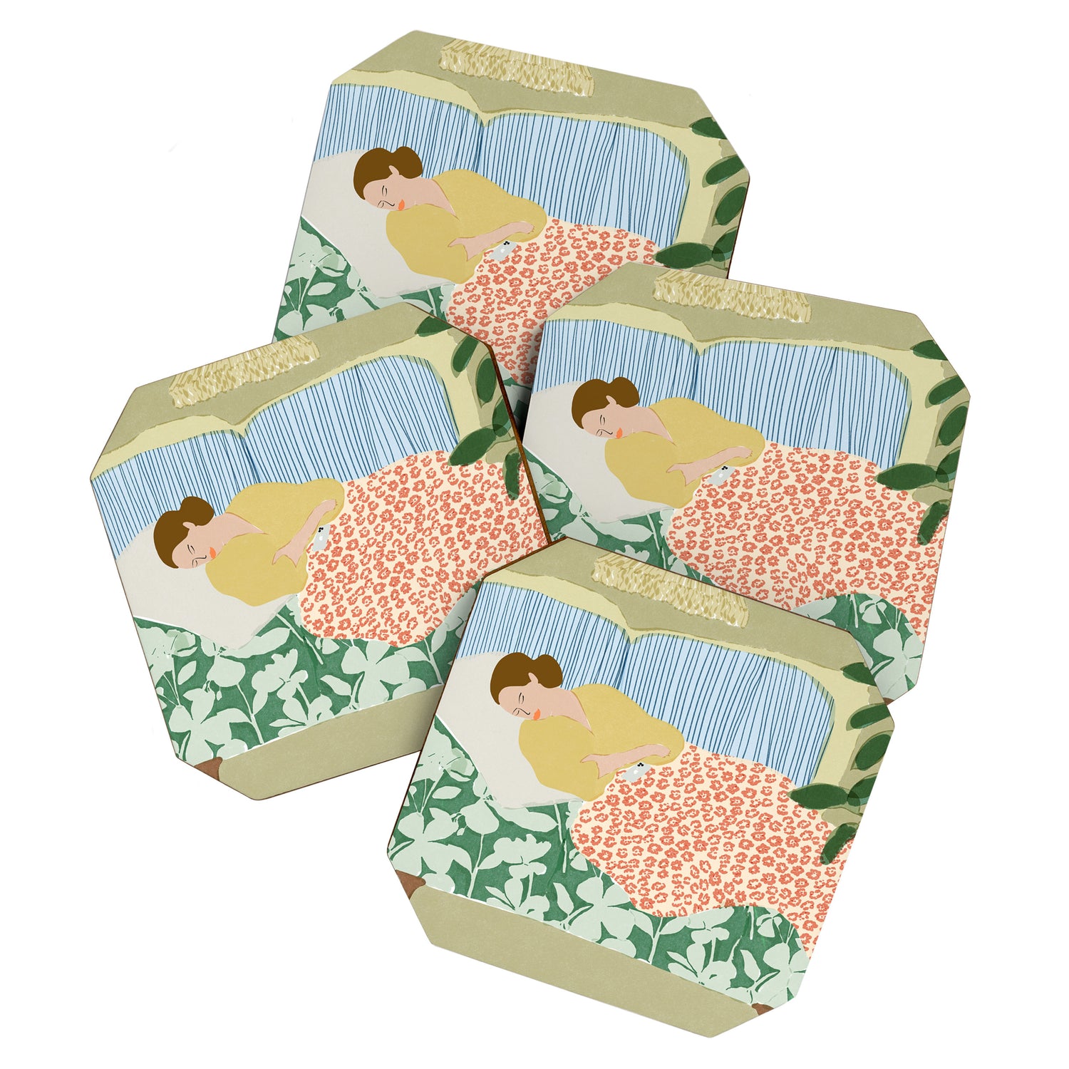 People used to fall asleep with books in their hands Coaster Gallery Image 1