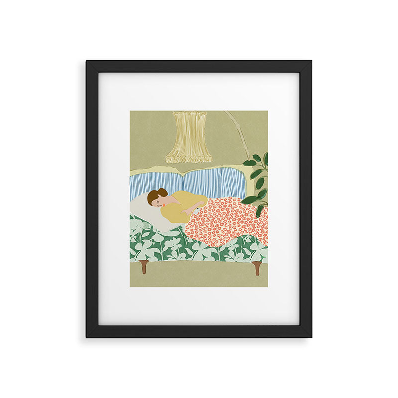 People used to fall asleep with books in their hands Framed Art Print Gallery Image 5