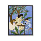 People used to talk to each other Framed Canvas Print Gallery Image 6