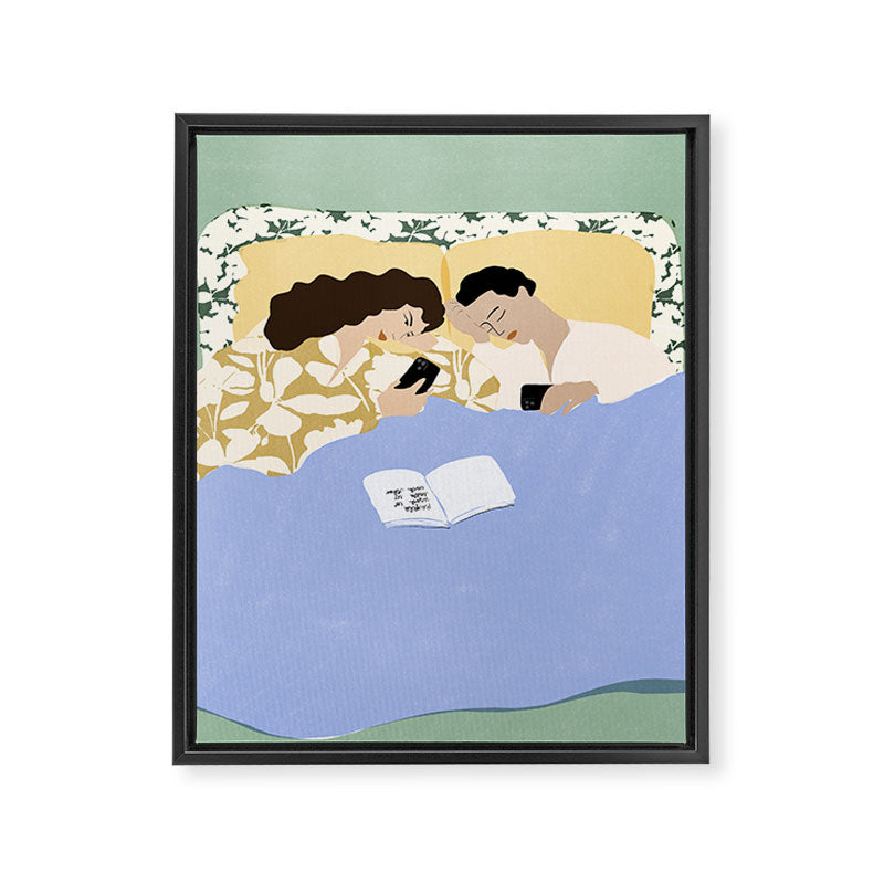 People used to talk to each other (part two) Framed Canvas Print Gallery Image 6