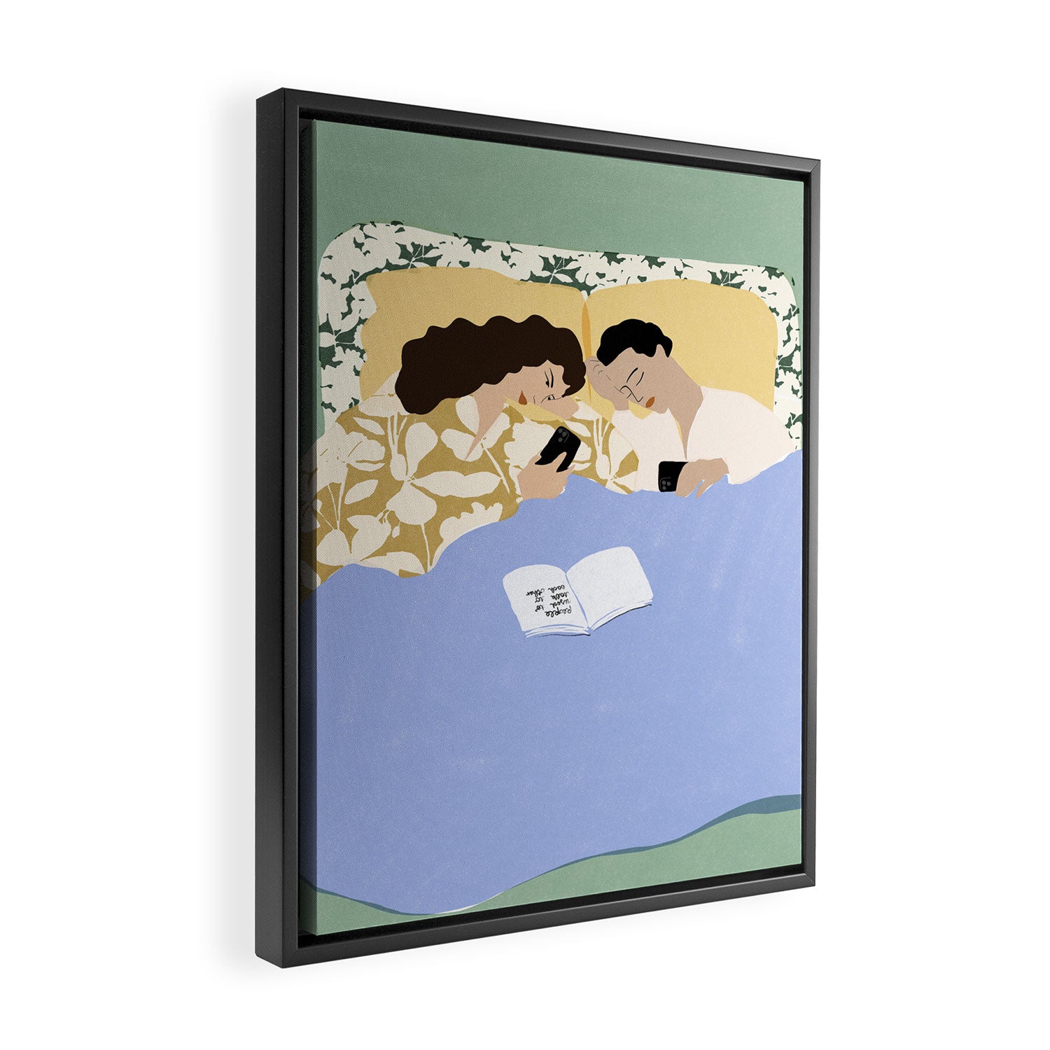 People used to talk to each other (part two) Framed Canvas Print Gallery Image 2