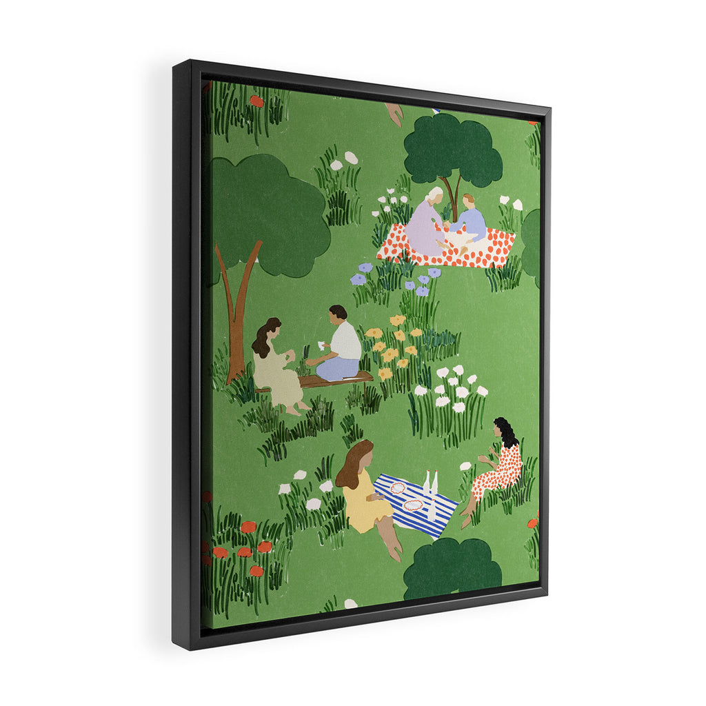 Picnic Framed Canvas Print Gallery Image 2