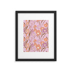 Purple Daffodil Pattern Framed Art Print Gallery Image 5