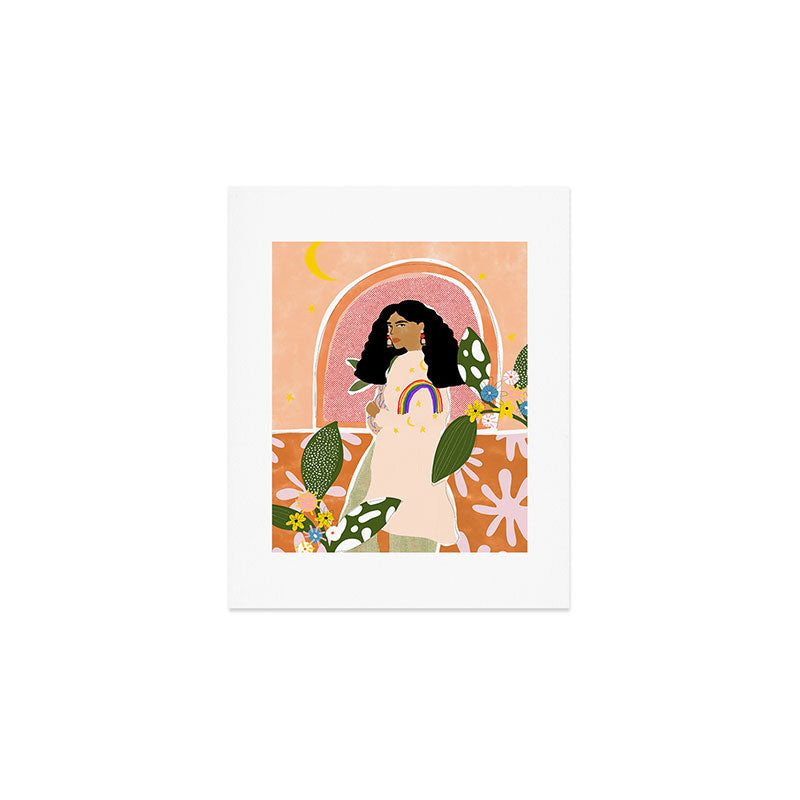 Rainbow Sweater Art Print Gallery Image 1