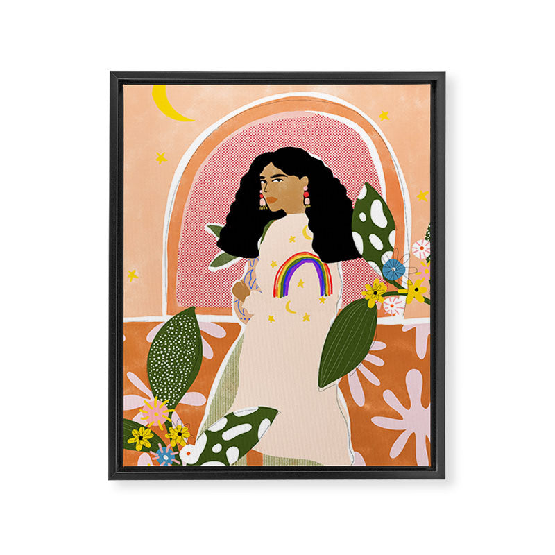 Rainbow Sweater Framed Canvas Print Gallery Image 6