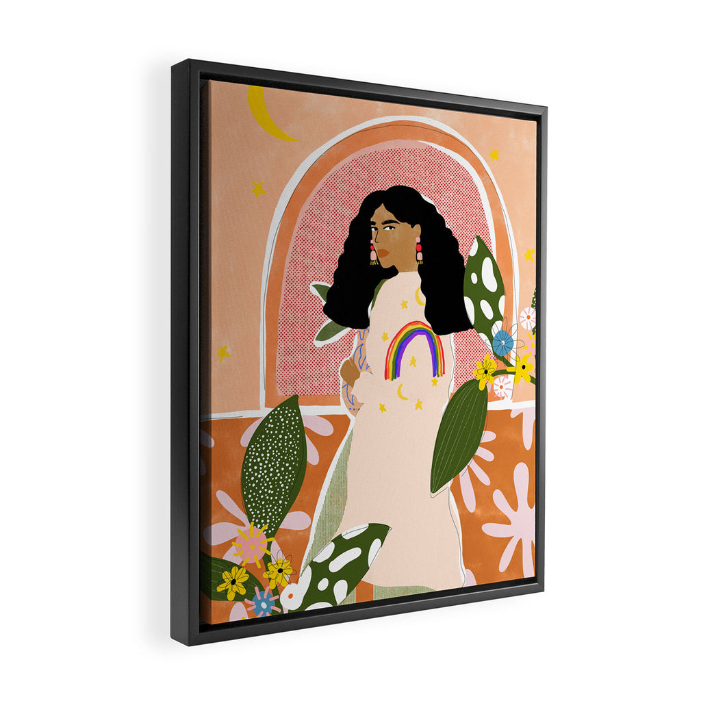 Rainbow Sweater Framed Canvas Print Gallery Image 2