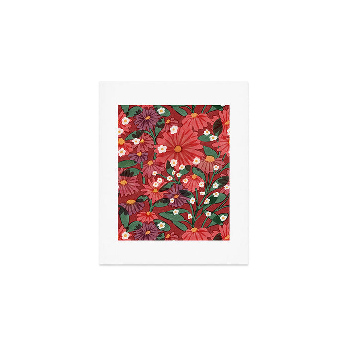 red garden Art Print Gallery Image 1