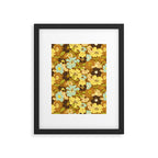 Retro Floral Pattern Framed Art Print Gallery Image 5