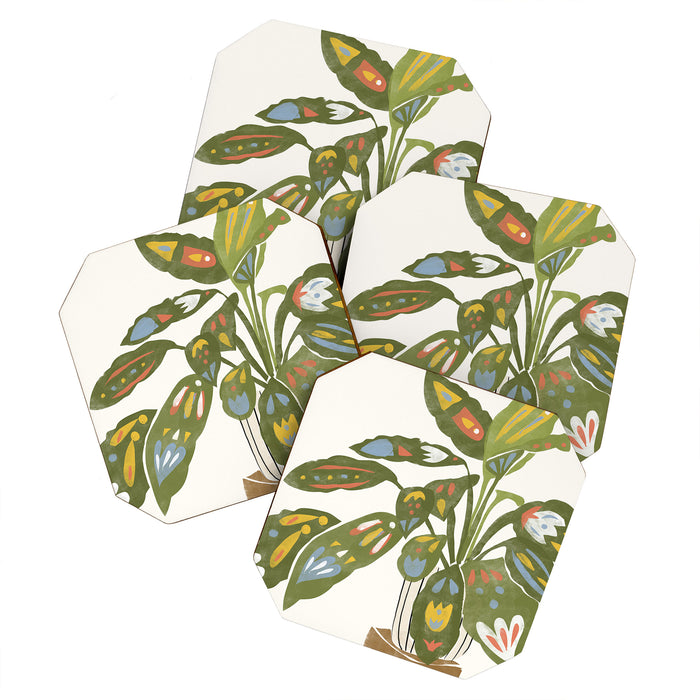 Scandinavian Plant Coaster Gallery Image 1