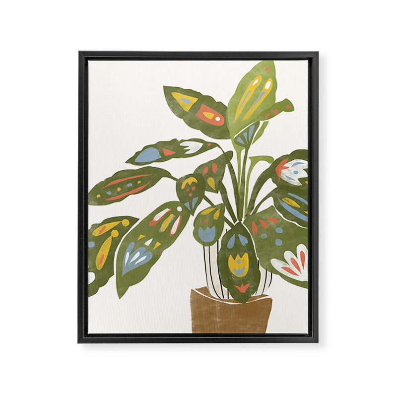 Scandinavian Plant Framed Canvas Print Gallery Image 6