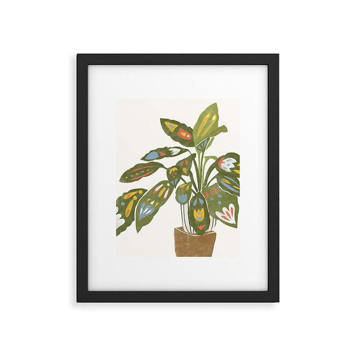 Scandinavian Plant Framed Art Print Gallery Image 1