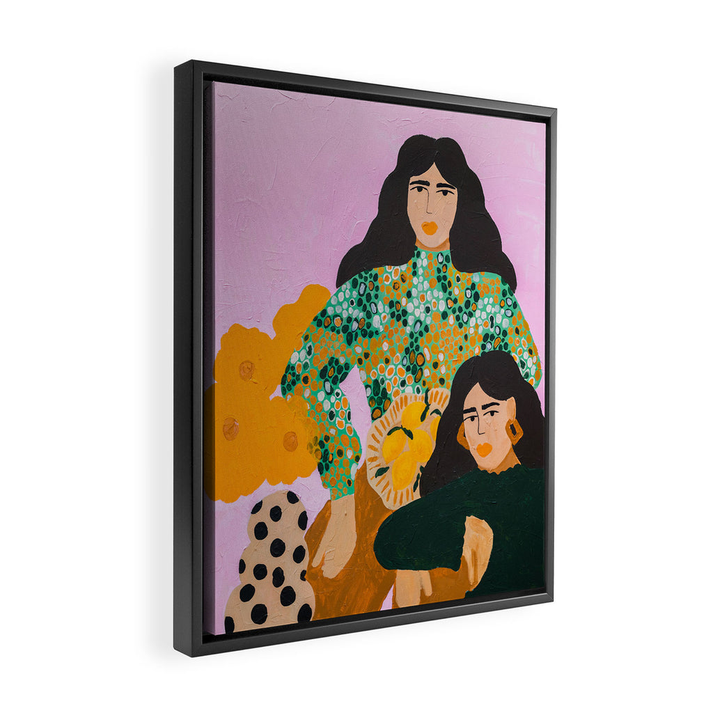 Sisters Framed Canvas Print Gallery Image 2