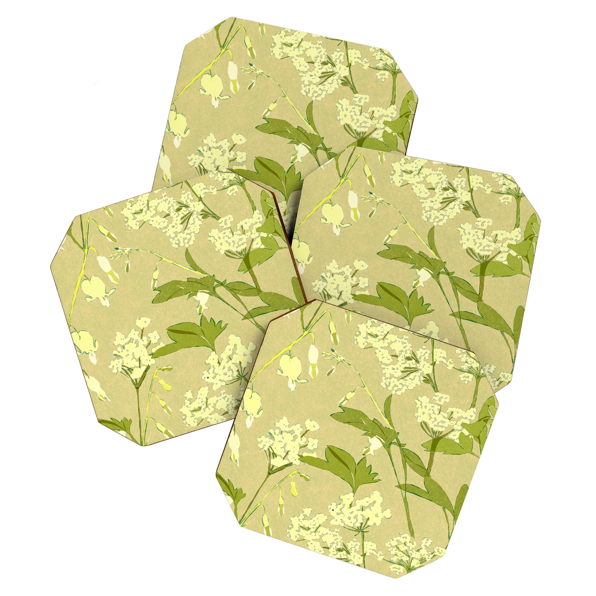 Snowdrop (Beige) Coaster Gallery Image 1