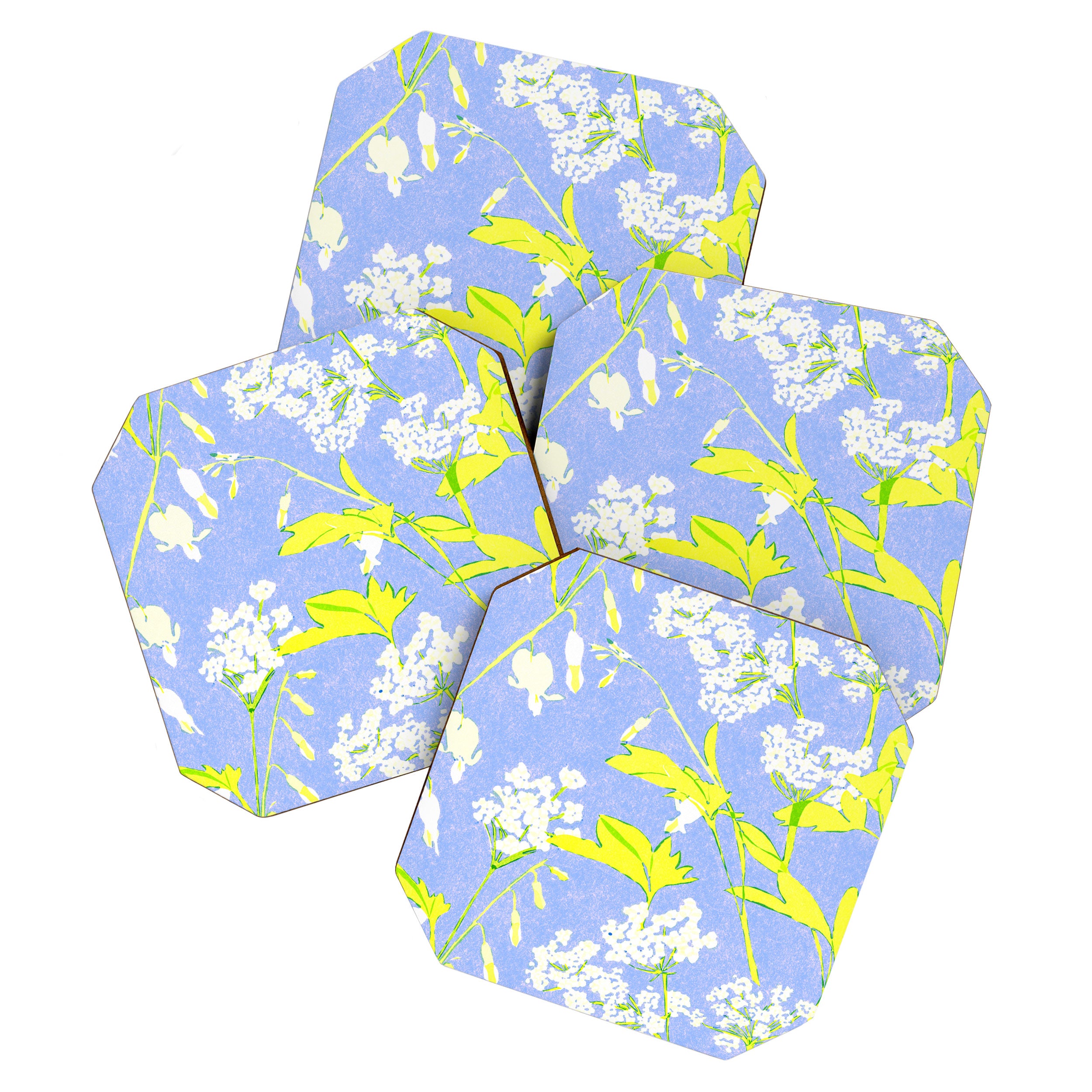 Snowdrop (blue) Coaster Gallery Image 1