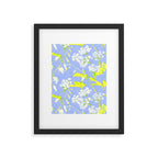 Snowdrop (blue) Framed Art Print Gallery Image 5