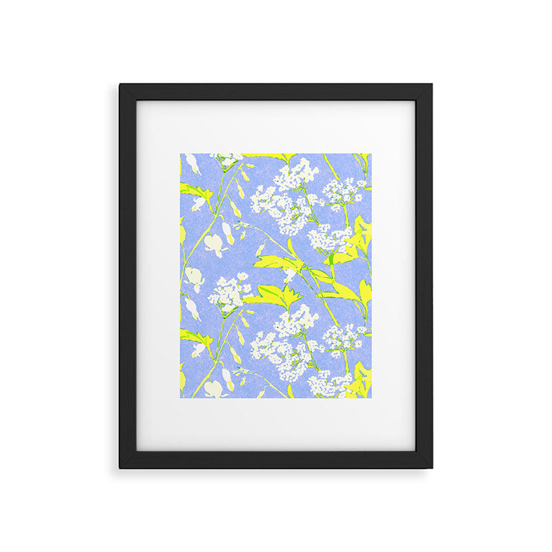 Snowdrop (blue) Framed Art Print Gallery Image 5