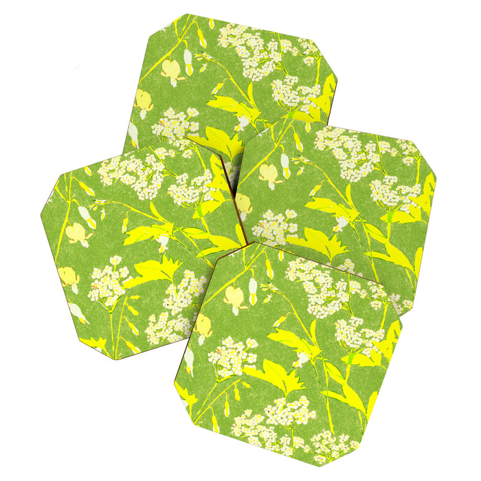 Snowdrop (green) Coaster Gallery Image 1