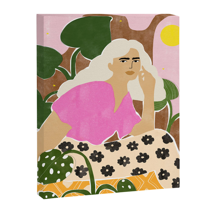 Spending time with my plants Canvas Print Gallery Image 1