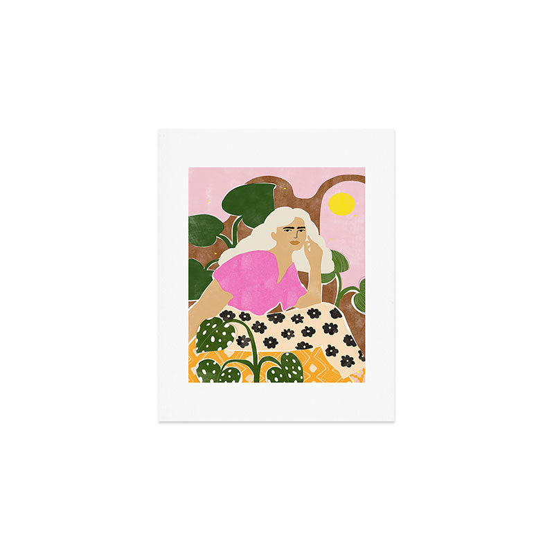Spending time with my plants Art Print Gallery Image 1