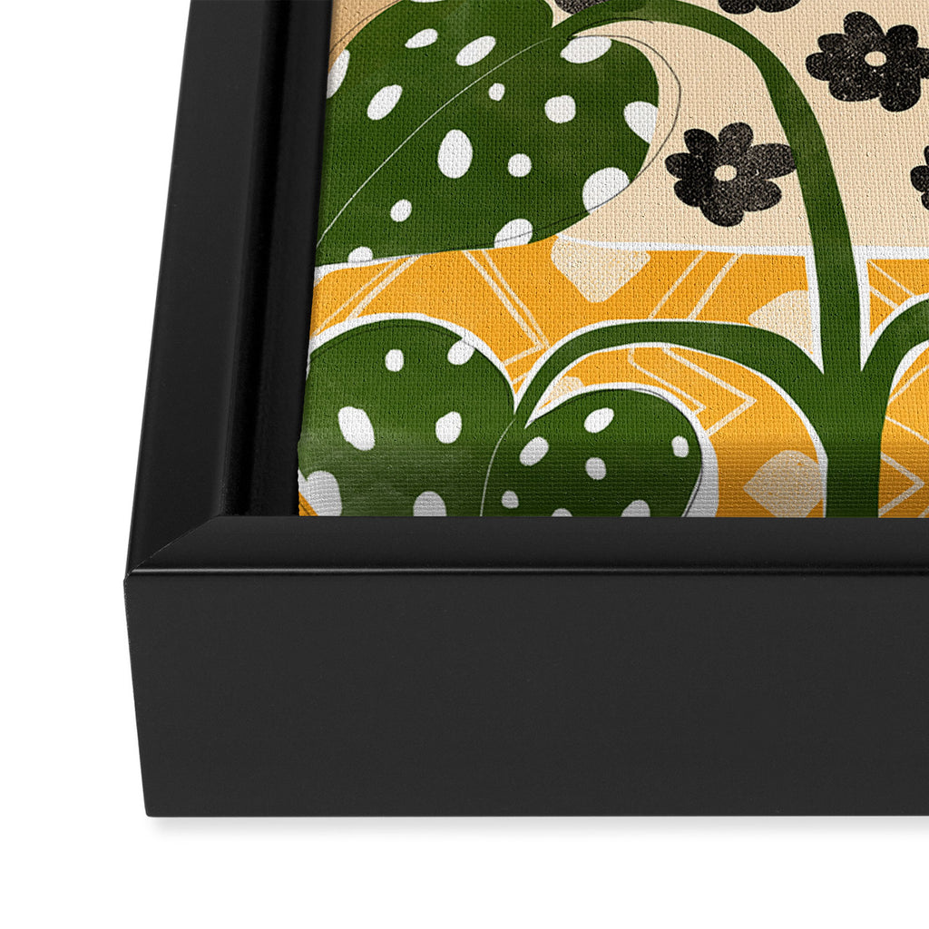 Spending time with my plants Framed Canvas Print Gallery Image 3