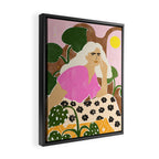 Spending time with my plants Framed Canvas Print Gallery Image 2